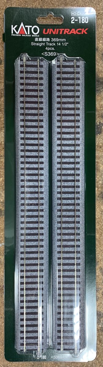 HO 369mm Straight Track/4pc