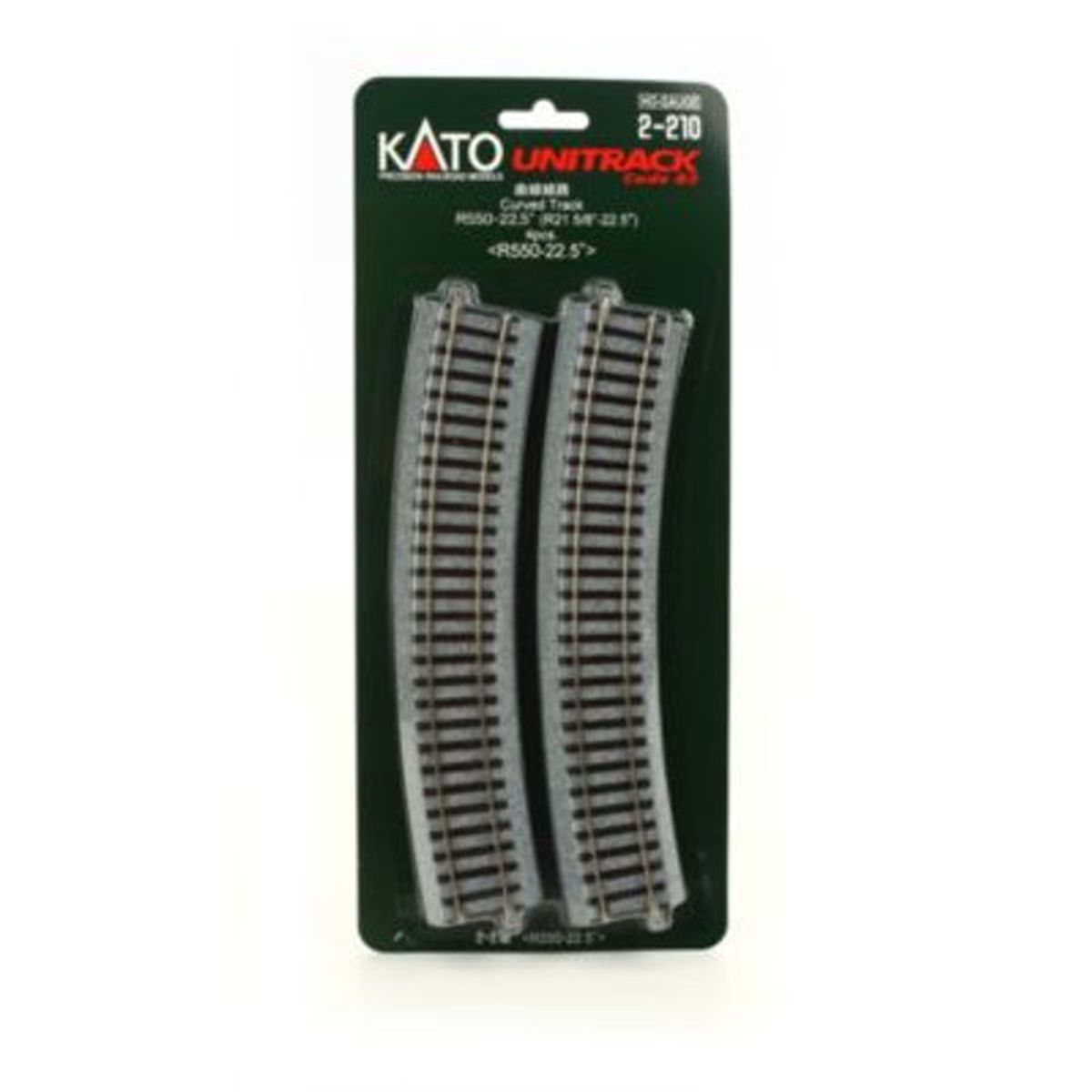 HO R550-22.5 Curve Track/4pc