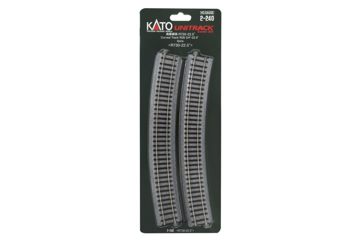 HO R730-22.5 Curve Track/4pc