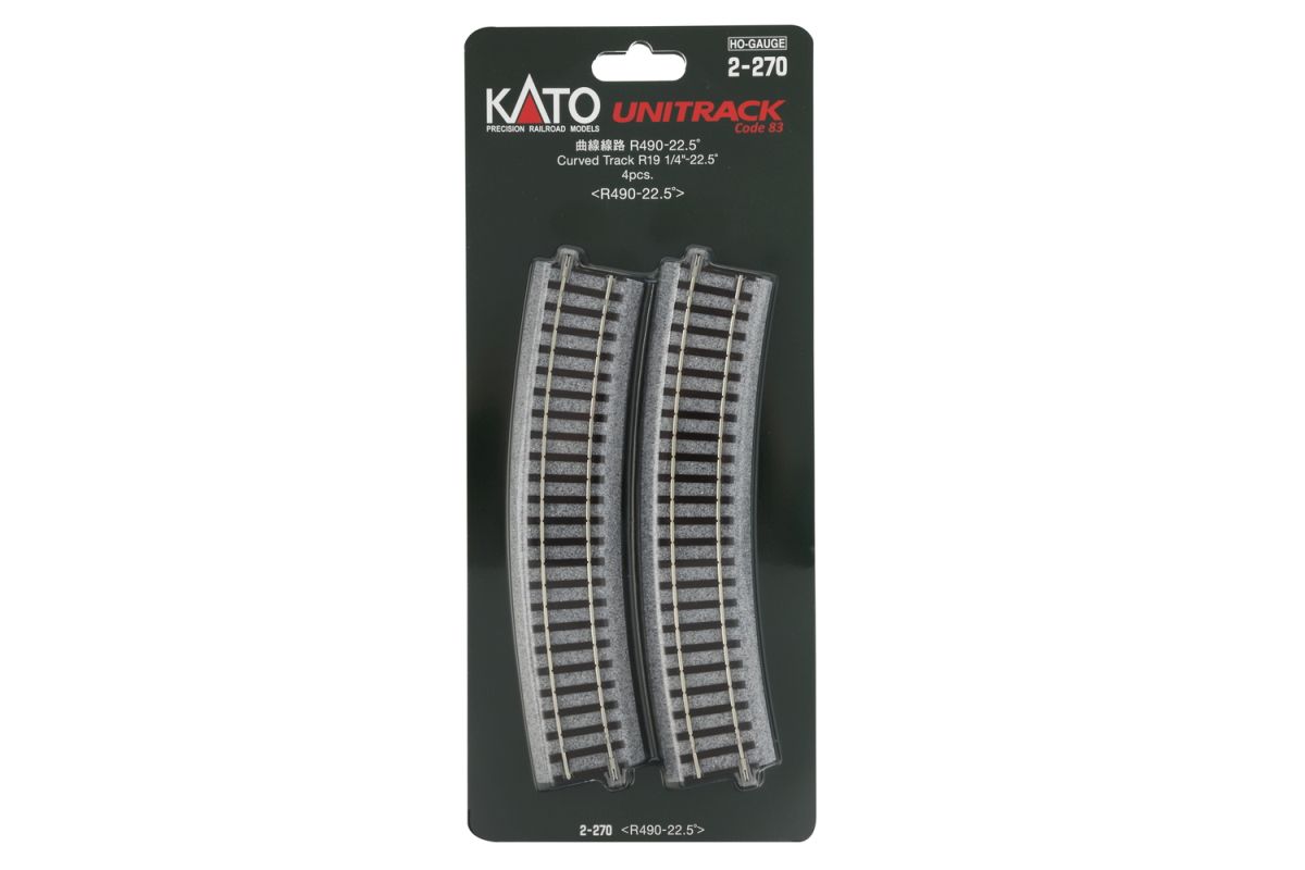 HO R490-22.5 Curve Track/4pc