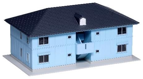 Gilbert Gardens Apartment Building Blue