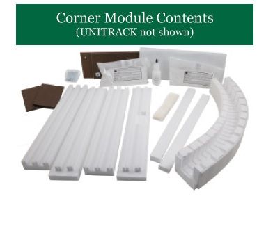 N T-Trak Sub Terrain Layout System Corner Kit