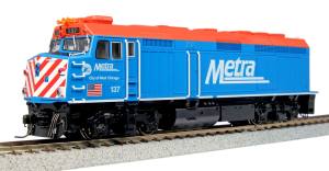 HO Chicago Metra F40PH w/Bi-Level Coach Unitrack Starter Set