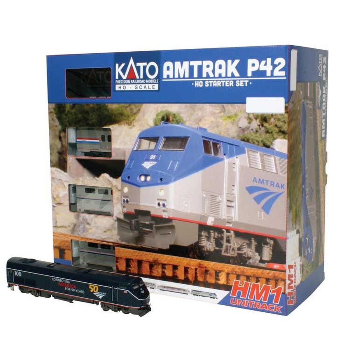 HO Amtrak P42 Diesel #100 Starter Set/Midnight Blue