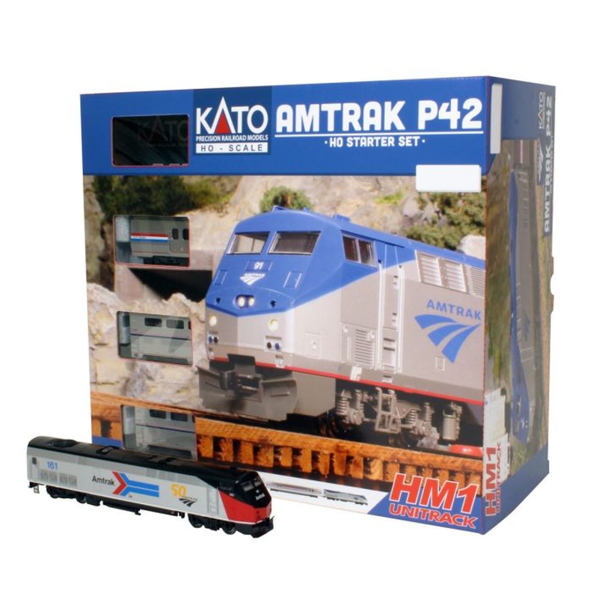 HO Amtrak PhI P42 Diesel #161 Starter Set