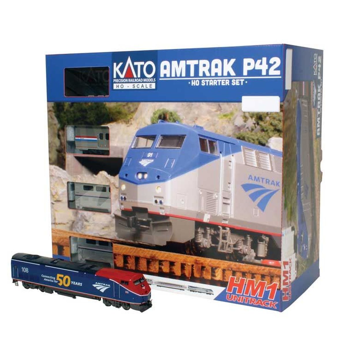 HO Amtrak PhVI P42 Diesel #108 Starter Set