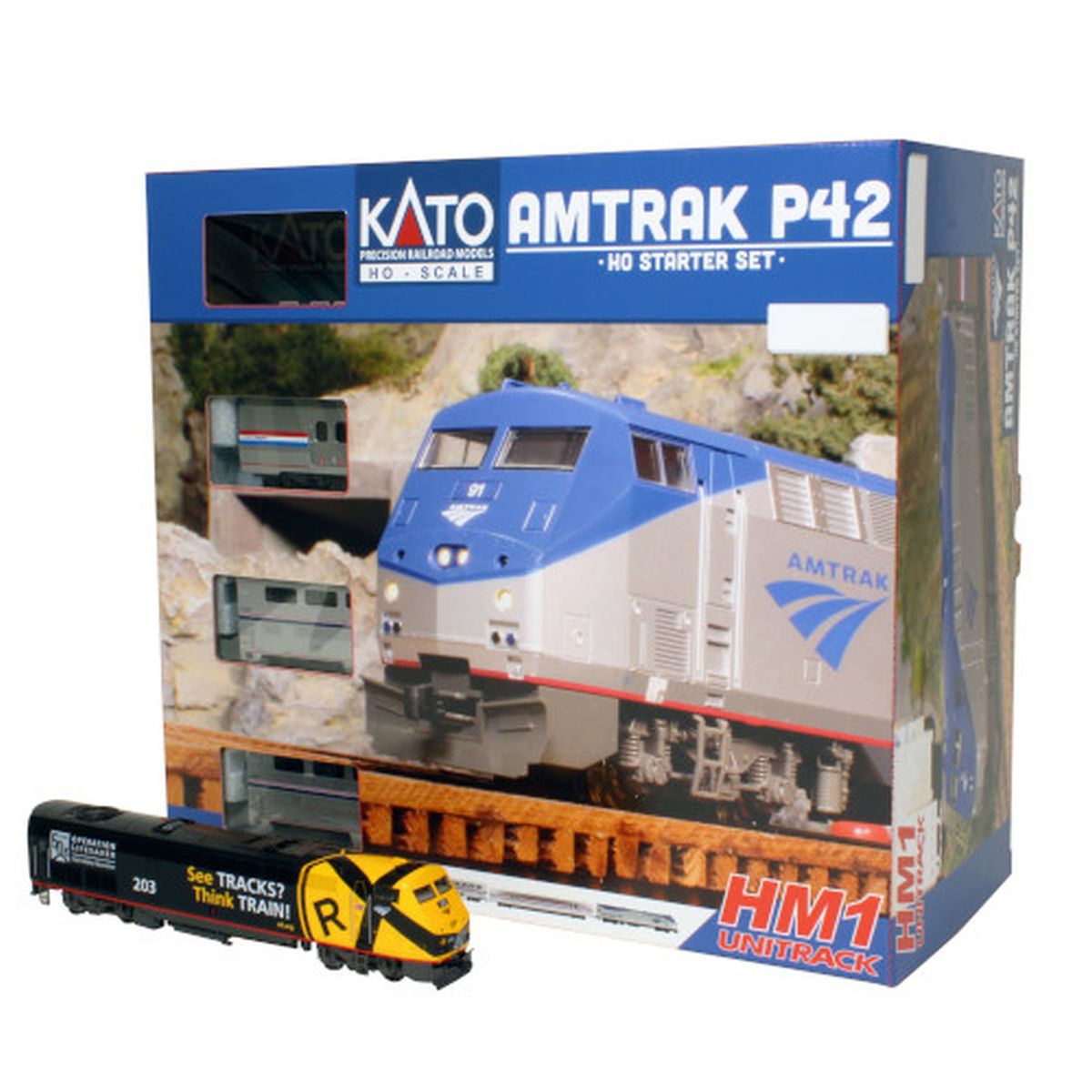 HO Amtrak OLS P42 #203 Diesel Starter Set