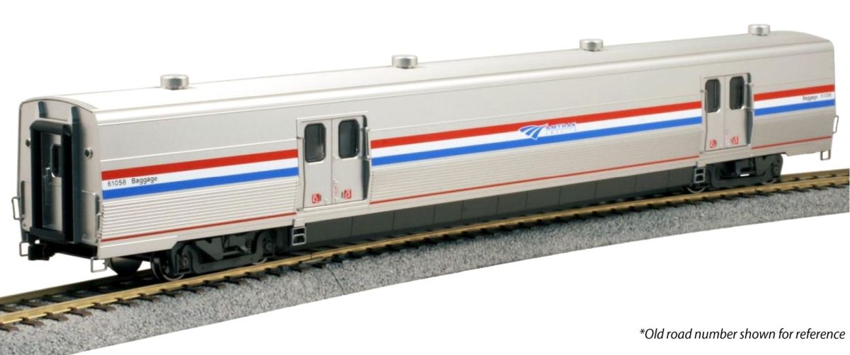 HO Amtrak Viewliner II Baggage Car PhIII #61024 w/Lights