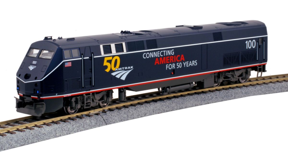 HO P42 Diesel Amtrak #100/Midnight Blue/50th Anniversary