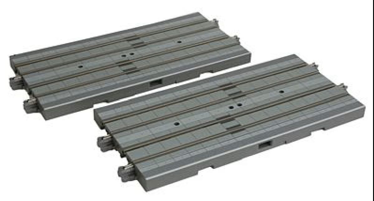 N UNITRAM 124mm Straight Street Track/2pc