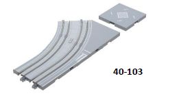 UNITRAM Street Track Curve R180mm-45 Left
