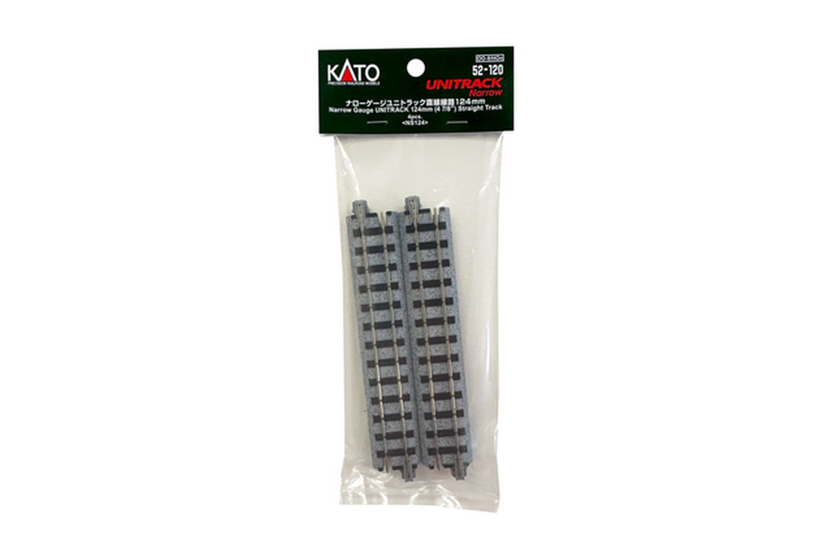 Narrow-Gauge UNITRACK 124mm (47/8'') Straight Track [4 pcs]