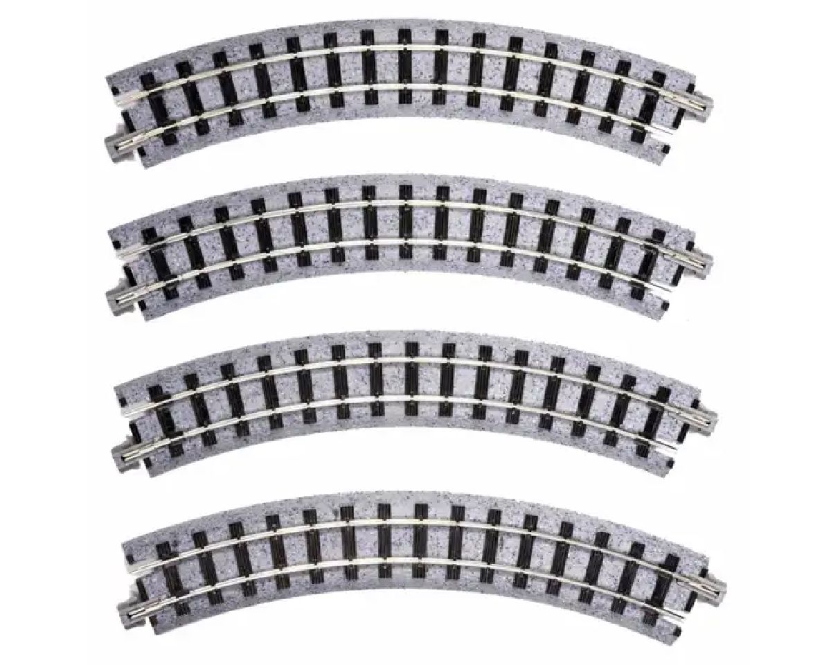 Narrow-Gauge UNITRACK 183mm (7'') Radius 45 Curve Track [4 p