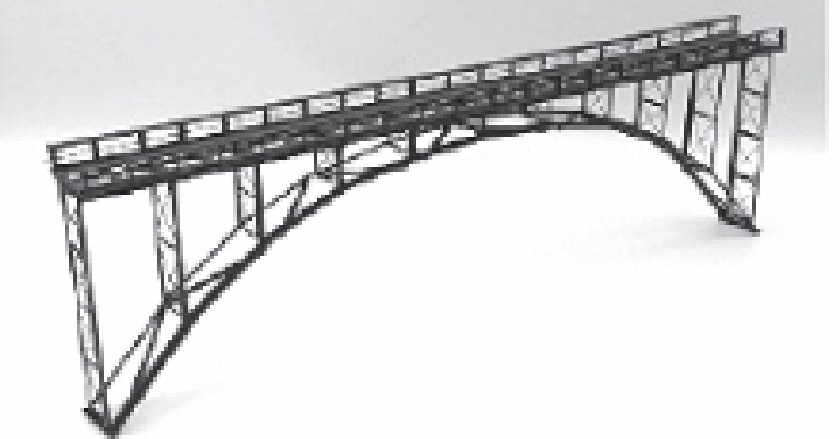 N HN32 Deck-type arch bridge gray