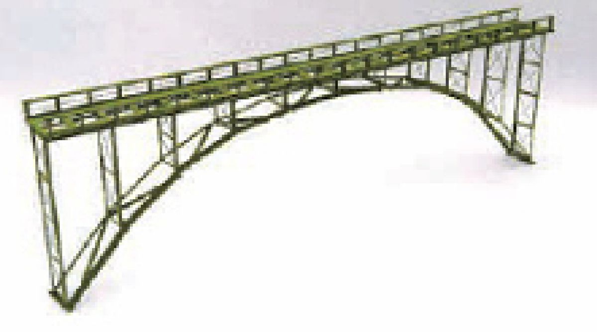 N HN32-g Deck-type arch bridge green