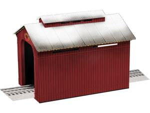 O RTR PEP Lighted Christmas Half-Covered Bridge