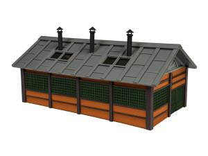HO Locomotive Shop - Built Up