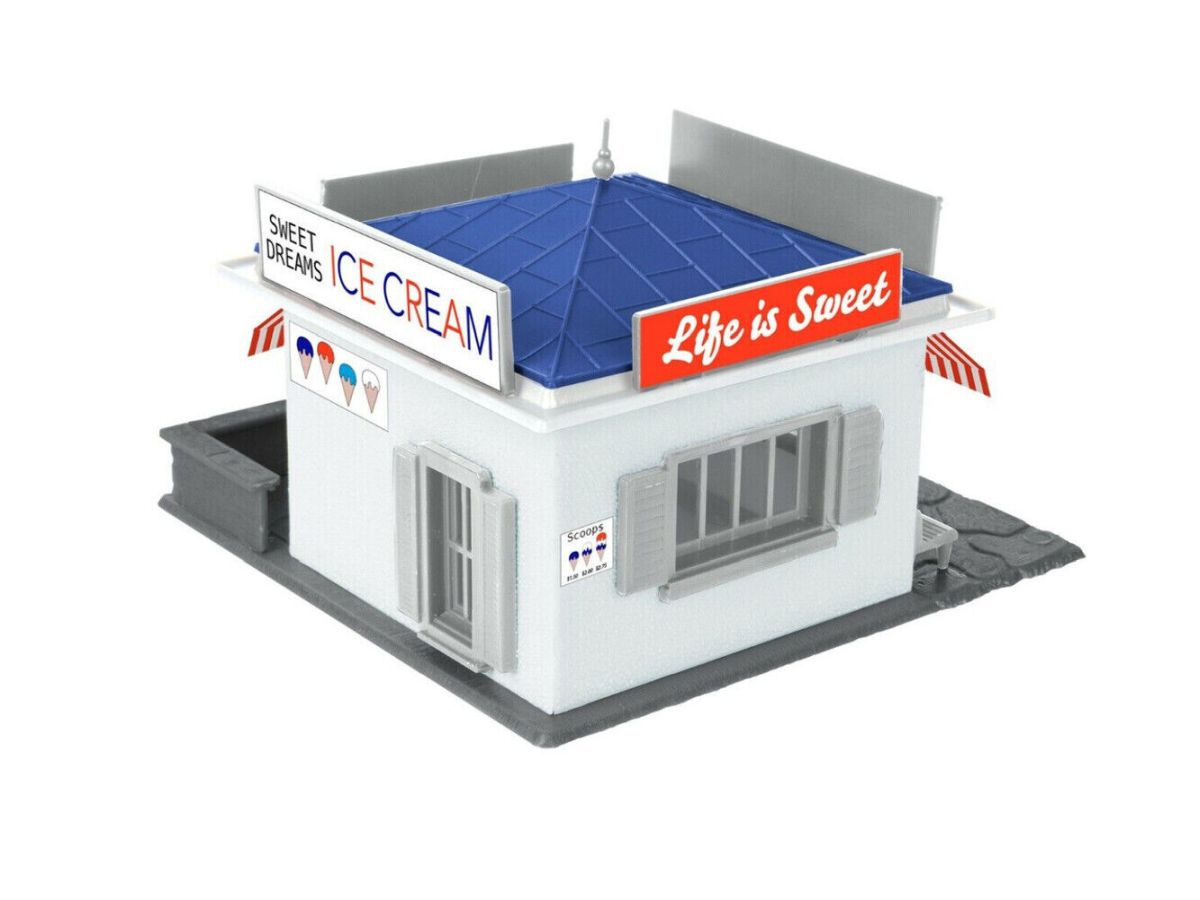 HO RTR Ice Cream Shop Kit