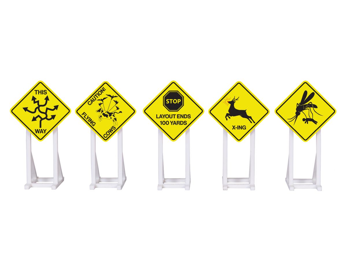 O RTR Unique Railroad Signs 5pk #2