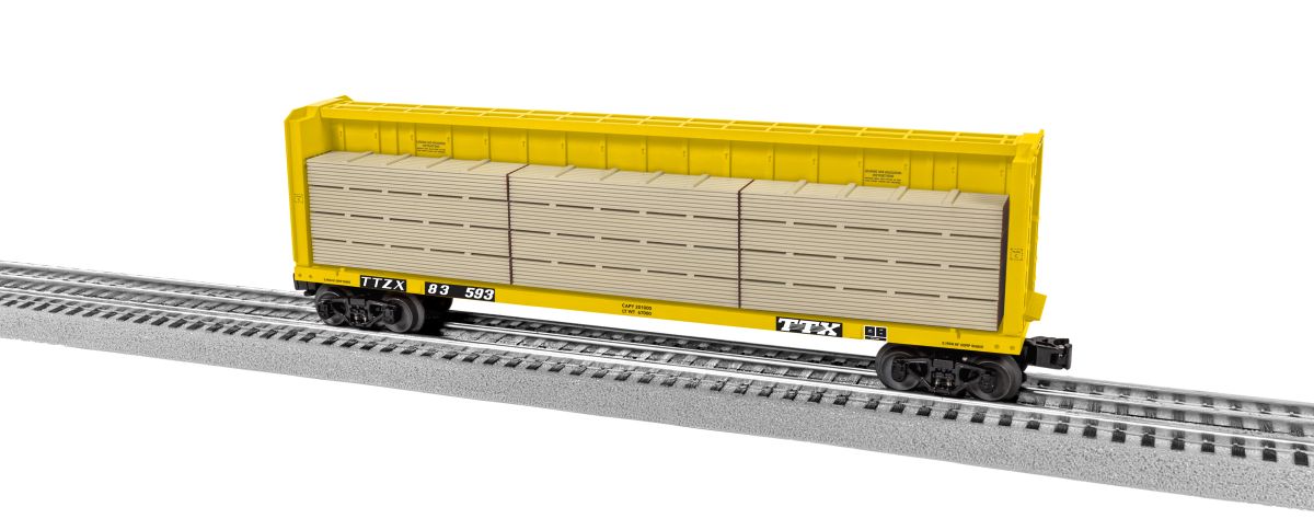 O TTX Centerbeam Flatcar #83593 (not shown)
