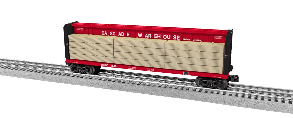 O WCRC Centerbeam Flatcar#7540 (not shown)