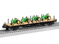 O NP 40' Flatcar w/ John Deere tractor load