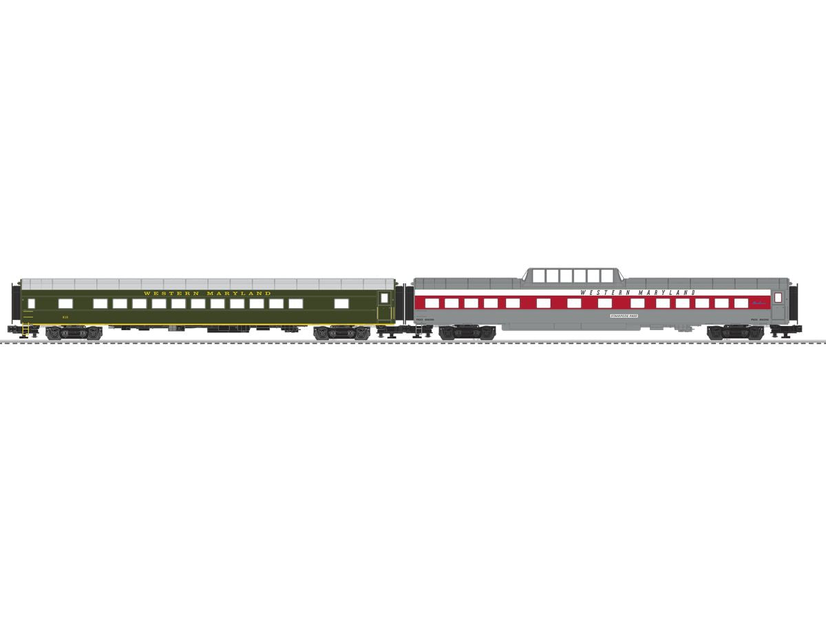 O WM Scenic 21'' Passenger Car 2-Pack B