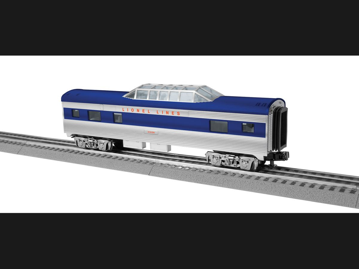 O RTR Lionel Lines Streamlined Vista Dome Coach Vision