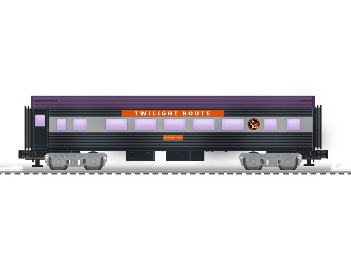 O RTR Halloween Streamlined Passenger Coach Crescent Moon