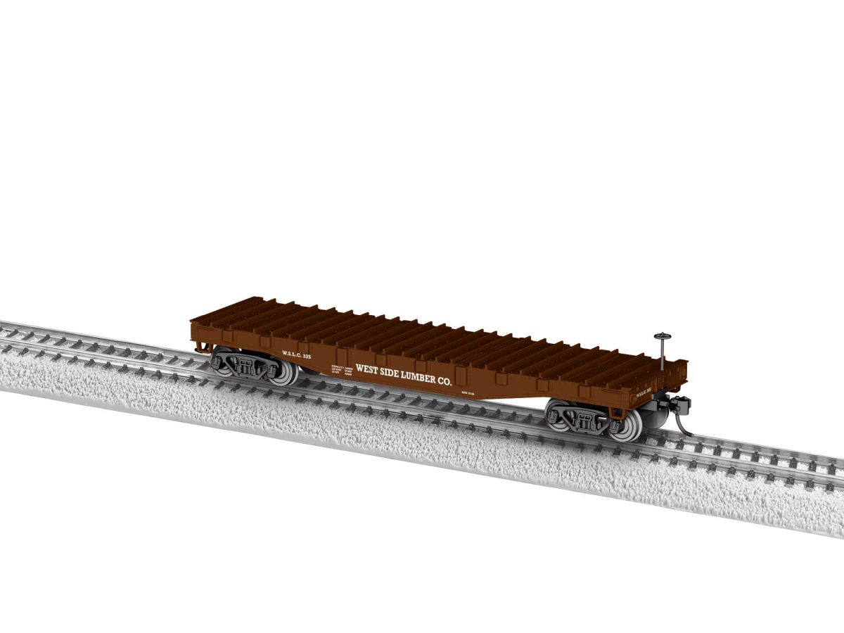 HO RTR West Side Lumber Steel-deck Flatcar