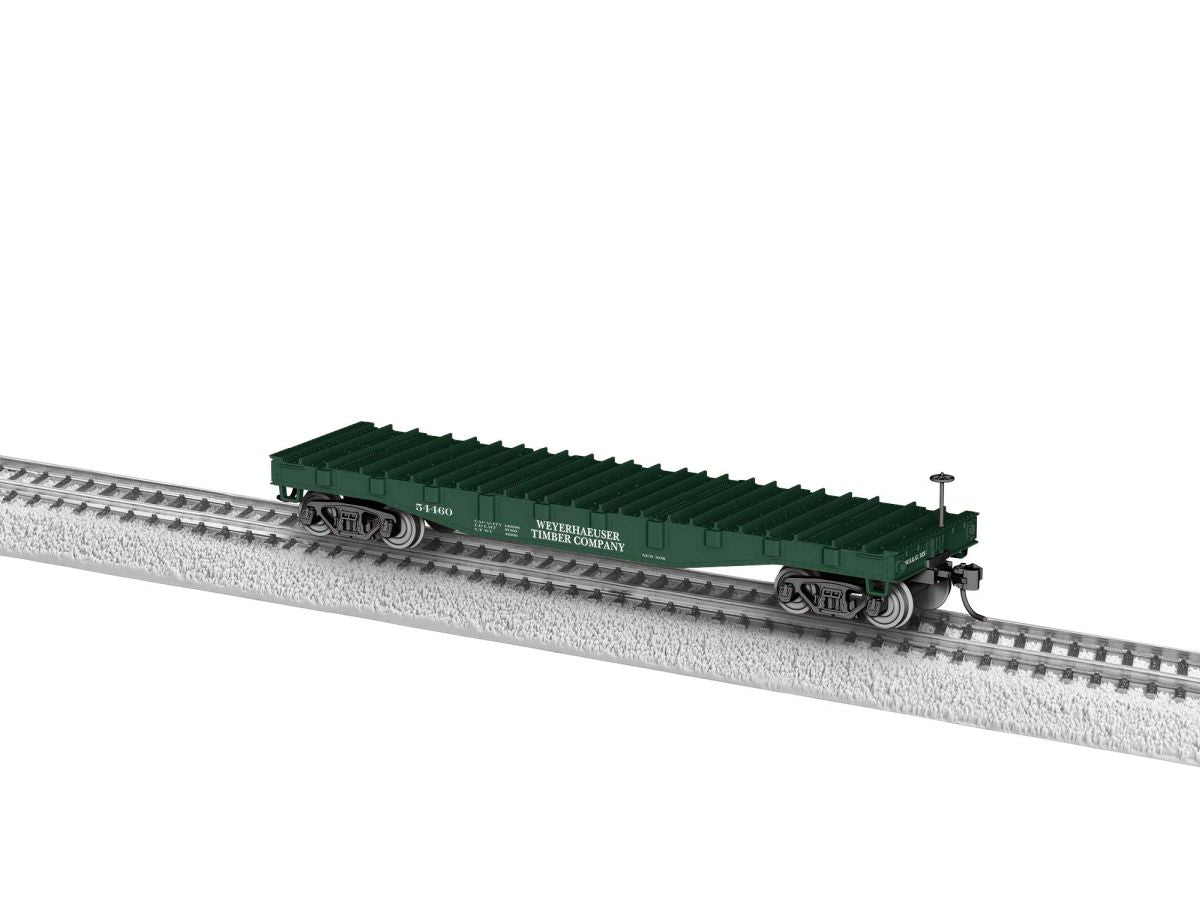 HO RTR Weyerhauser Steel-deck Flatcar
