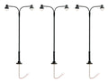 HO RTR Double Arm Globe - Black 3-Pack