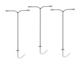 HO RTR Double Arm Parking Lights - Gray 3-Pack