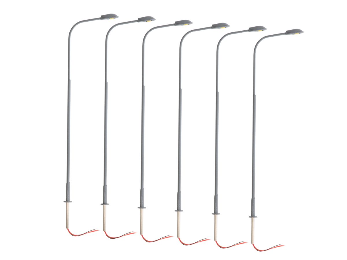 HO RTR Single Arm Cobra Head - Gray 6-Pack (not shown)
