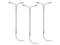 HO RTR Double Highway Lamp - Gray 3-Pack