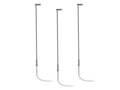 HO RTR Short Arm Single Highway Lamp - Gray 3-Pack