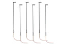HO RTR Short Arm Single Highway Lamp - Gray 6-Pack (not show