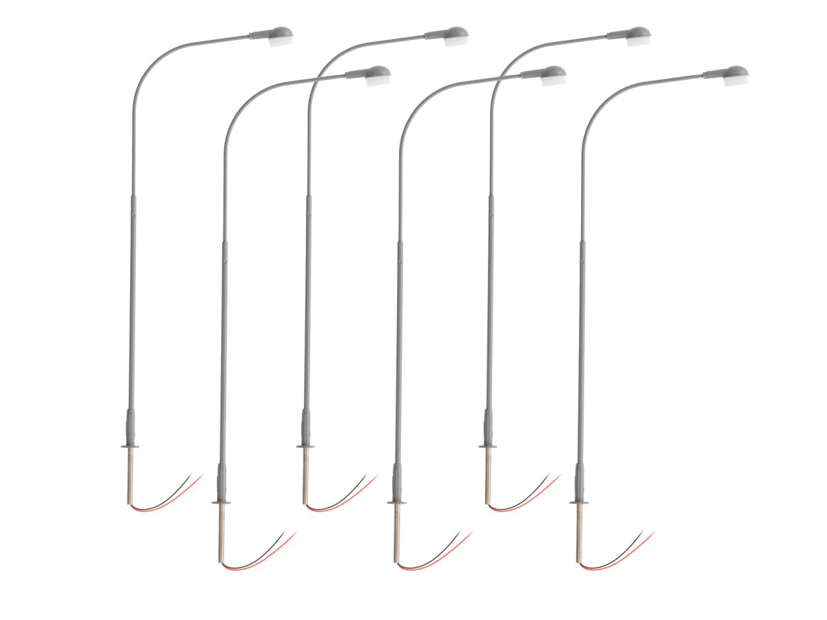 HO RTR Single Lamp - Gray 6-Pack (not shown)