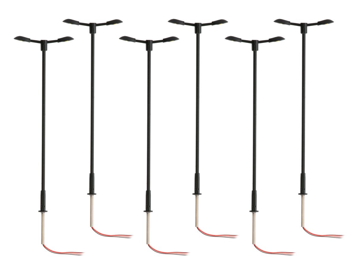 HO RTR Highway Double Cobra Head - Gray 6-Pack (not shown)