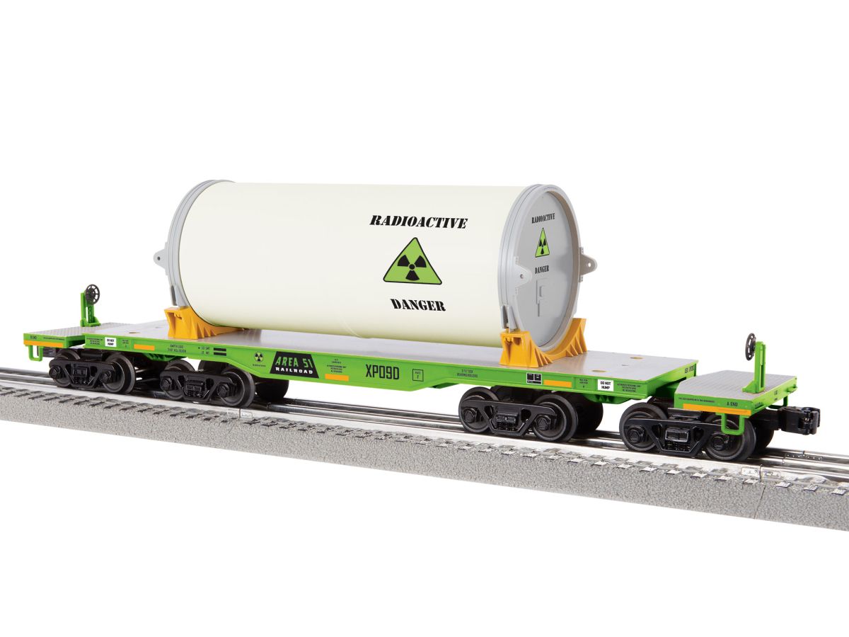 O Area 51 Heavy Duty Flatcar #XP09D
