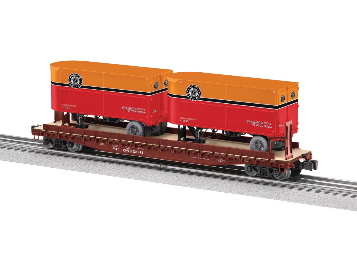 O Pacific Electric TOFC w/2 trailers #563200