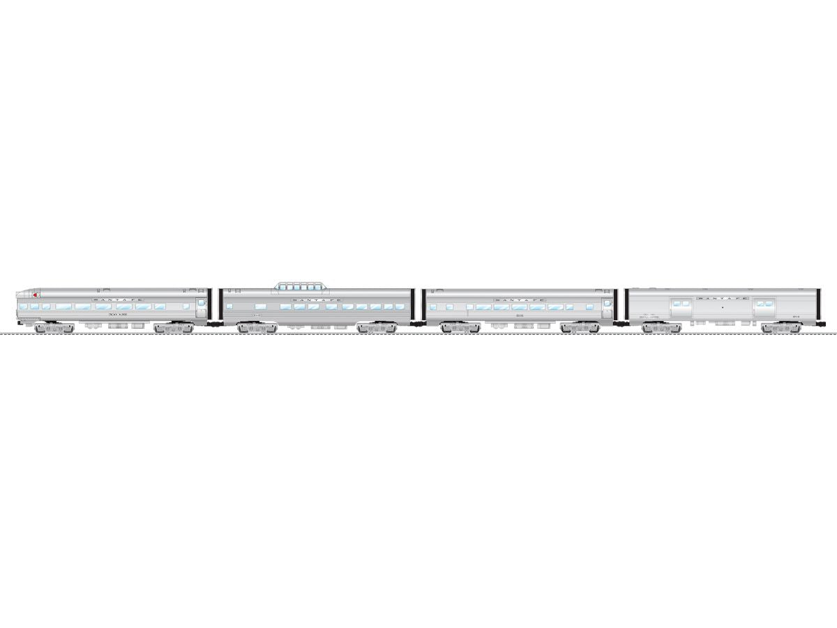 O RTR SF 15'' Aluminum Passenger Car 4 Pack