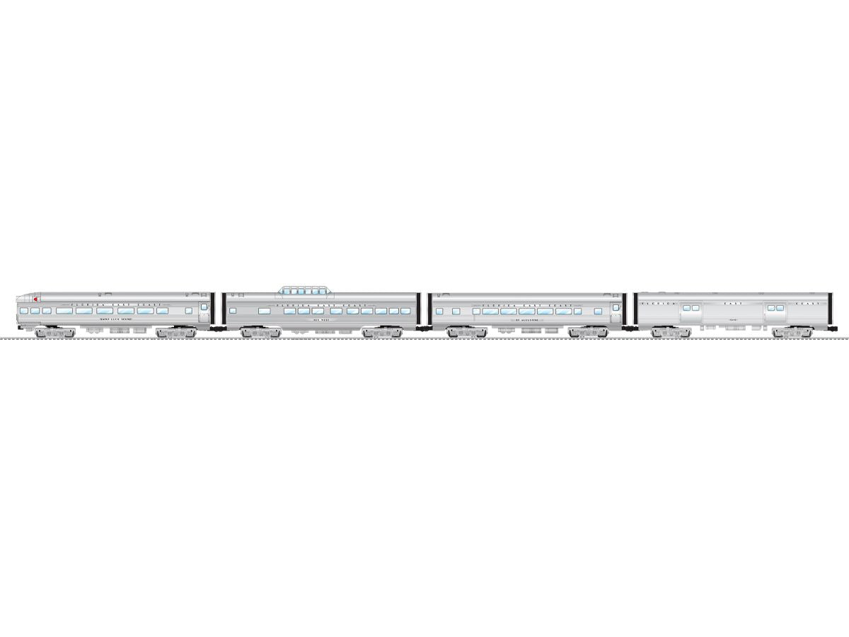 O RTR FEC 15'' Aluminum Passenger Car 4 Pack