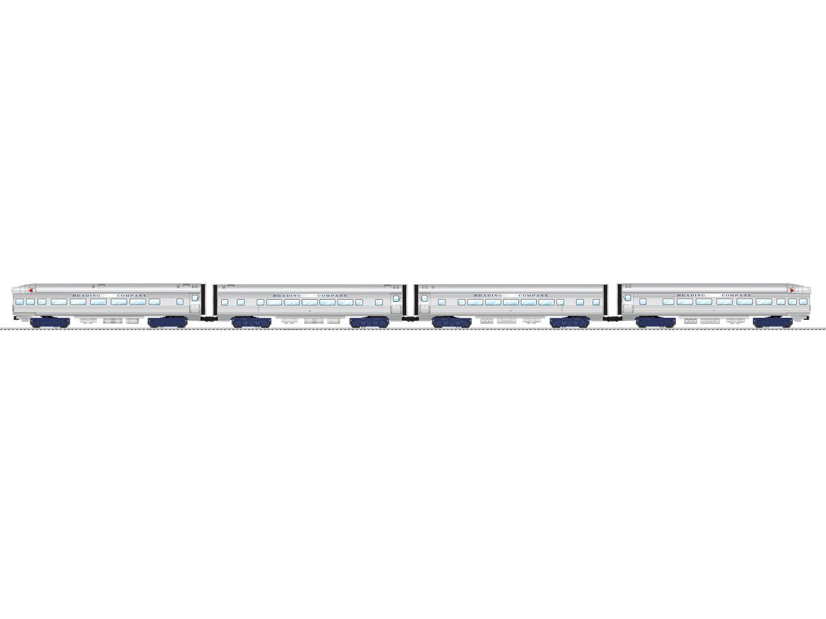 O RTR RDG 15'' Aluminum Passenger Car 4 Pack