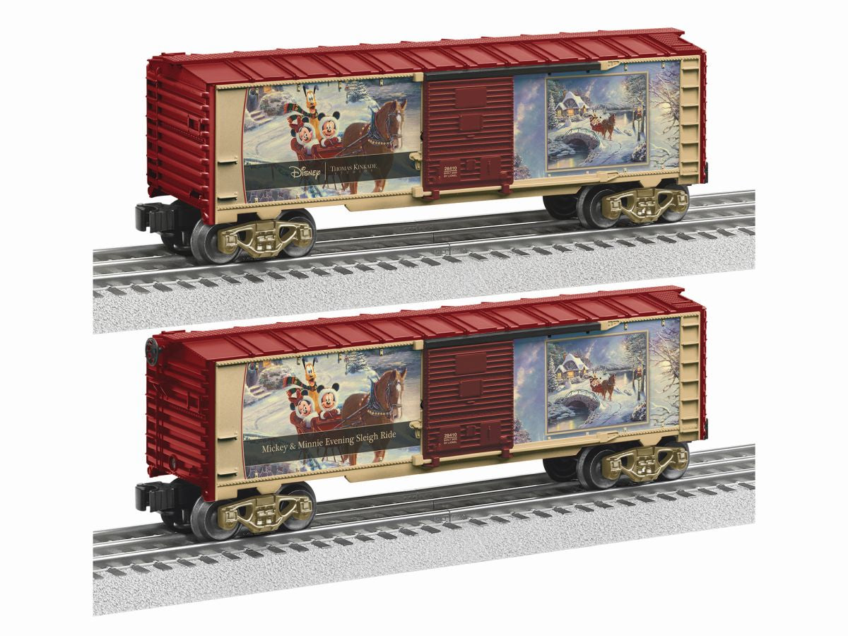O RTR Thomas Kinkade - Disney Mickey & Minnie Evening Sleigh