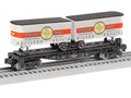 O RTR Whispering Rails Flatcar with Piggyback Trailers
