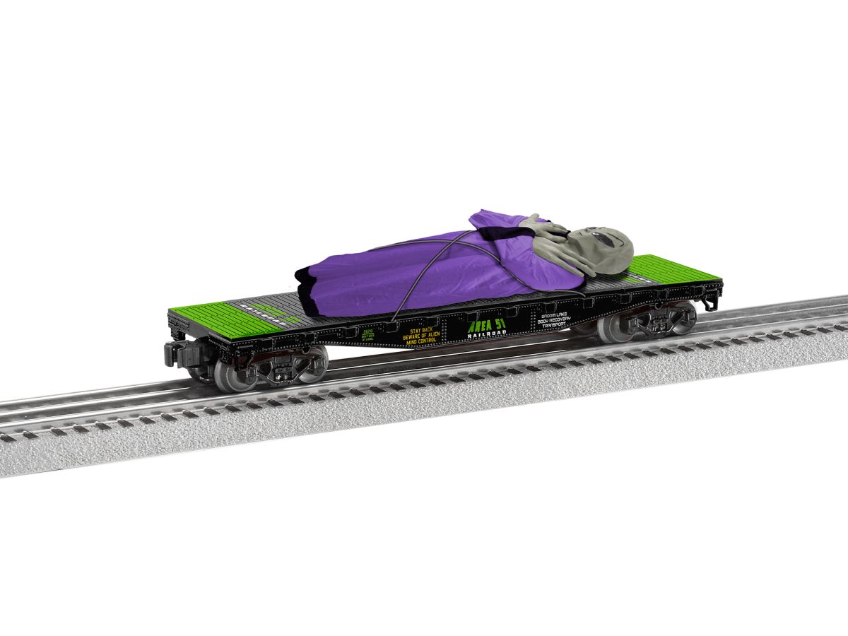 O RTR Take me to your Leader Alien FlatCar