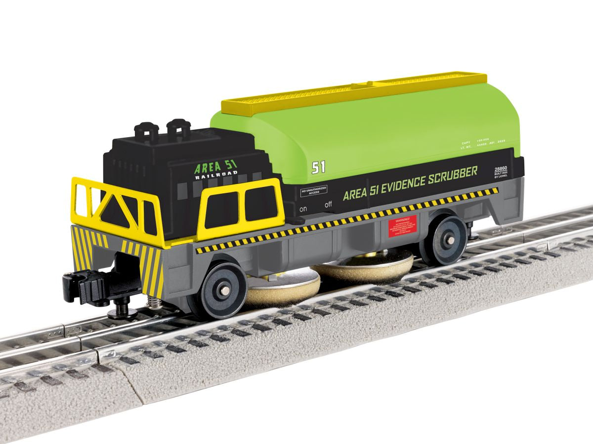 O RTR AREA 51 Track Cleaning Car