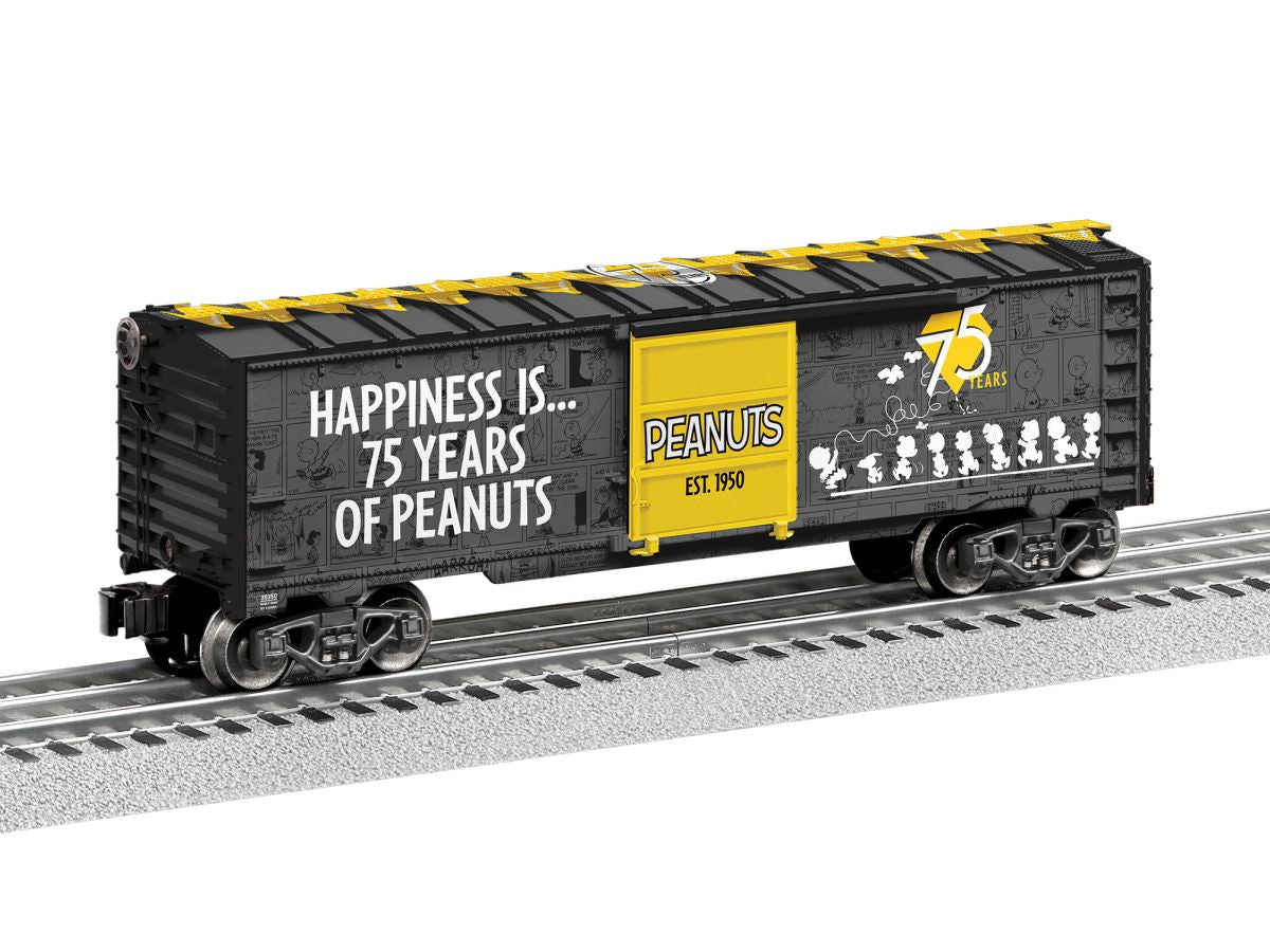 O RTR Peanuts 75th Anniversary boxcar