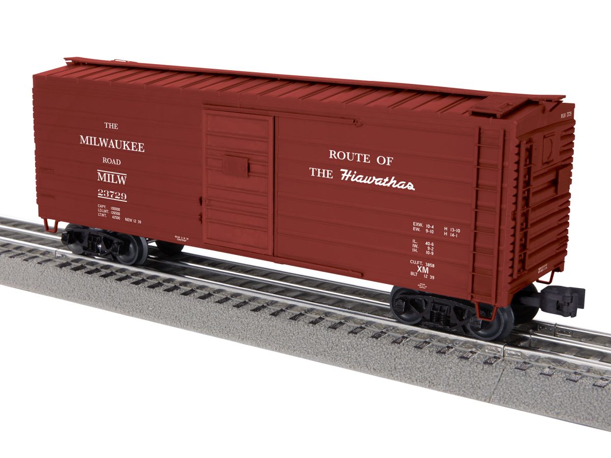 O Milw.Rd. Rib-side Boxcar (Hiawatha) #23729